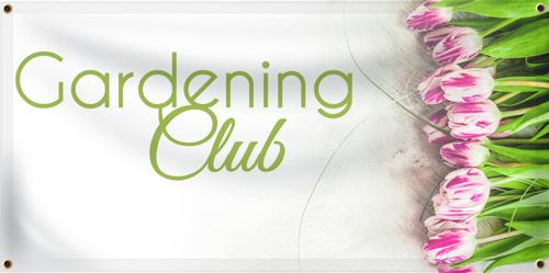 custom gardening club banner