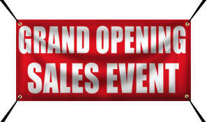 grand opening custom vinyl banner