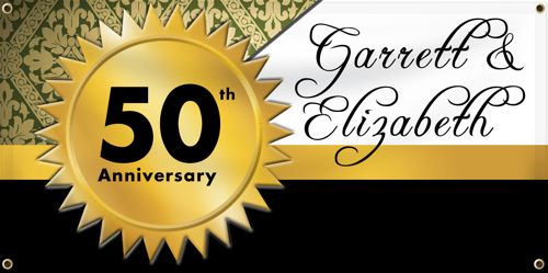 custom anniversary banner