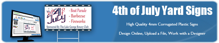 Custom 4th of July Yard Signs from Banners.com