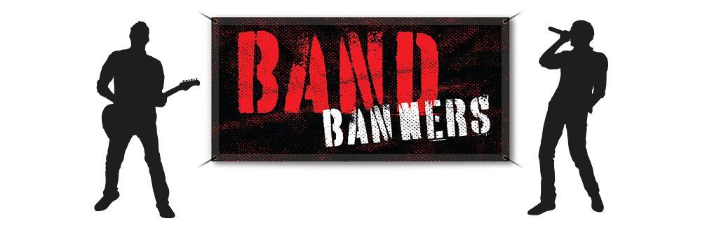 Custom band backdrop banners