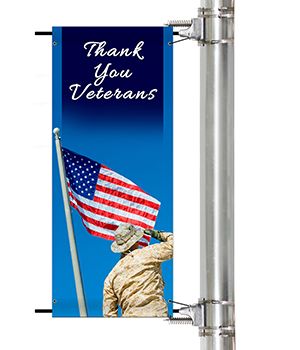 Veteran's Day pole Banners