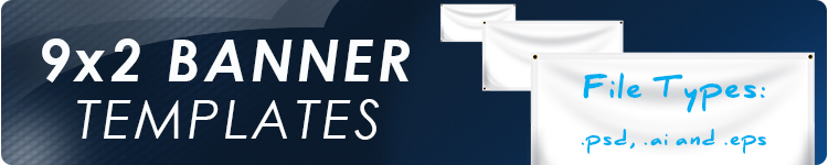 9' x 2' Vinyl Banner Templates | Banners.com