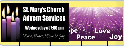 Advent yard Sign | Banners.com