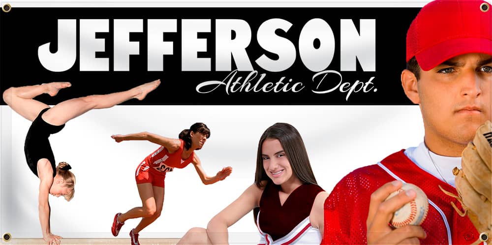 Custom athletic department banners