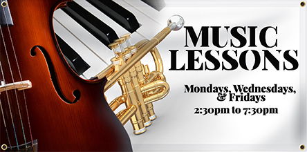 custom music banner