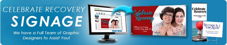 Custom Celebrate Recovery Signage | Banners.com