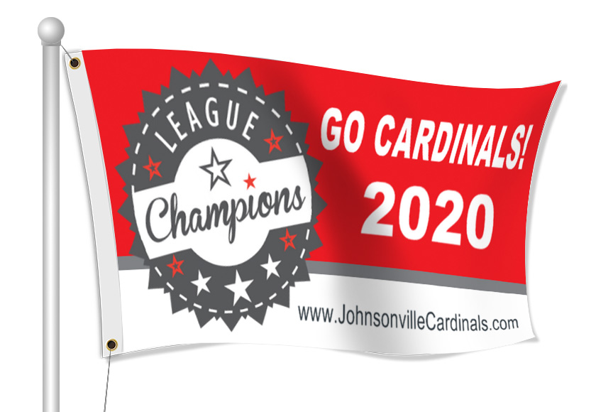 Custom Cardinal Championship Flag