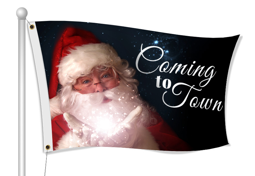 Christmas Flag Example | Banners.com