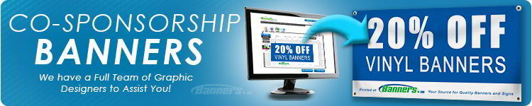 Co-Sponsor Banners - 20% off Vinyl Banners | Banners.com