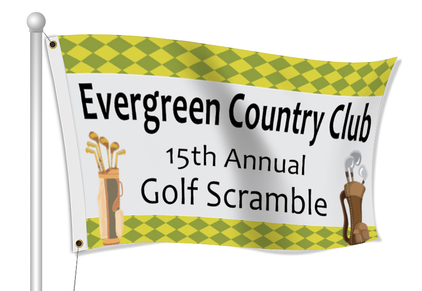 Custom country club flags