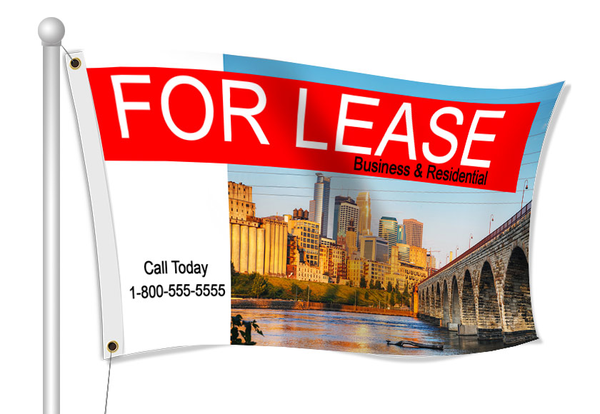 Custom for lease fabric flag.