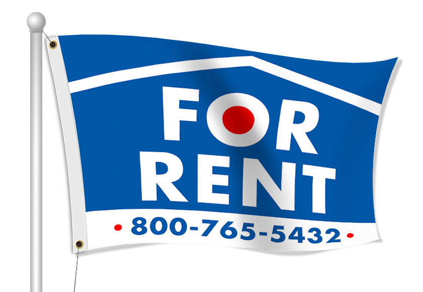 Custom For rent flag