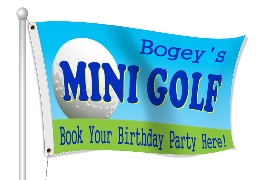 mini golf flags | Banners.com