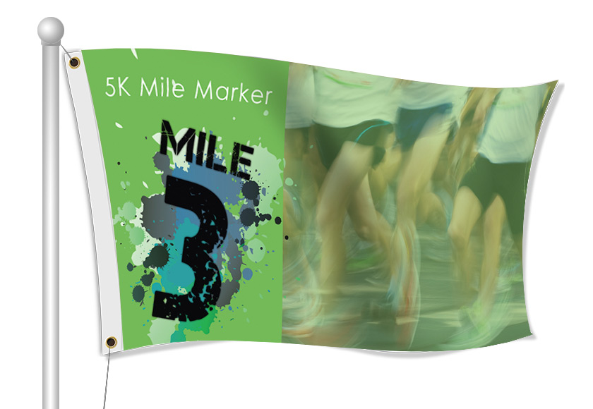 Custom 5k Fabric Flag.
