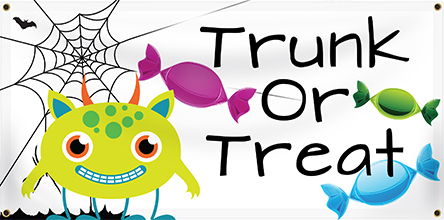 Halloween Vinyl Banner Example | Banners.com