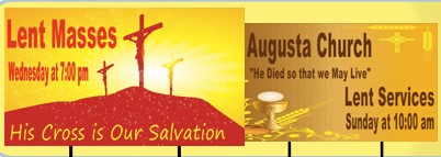 Lent yard sign | Banners.com