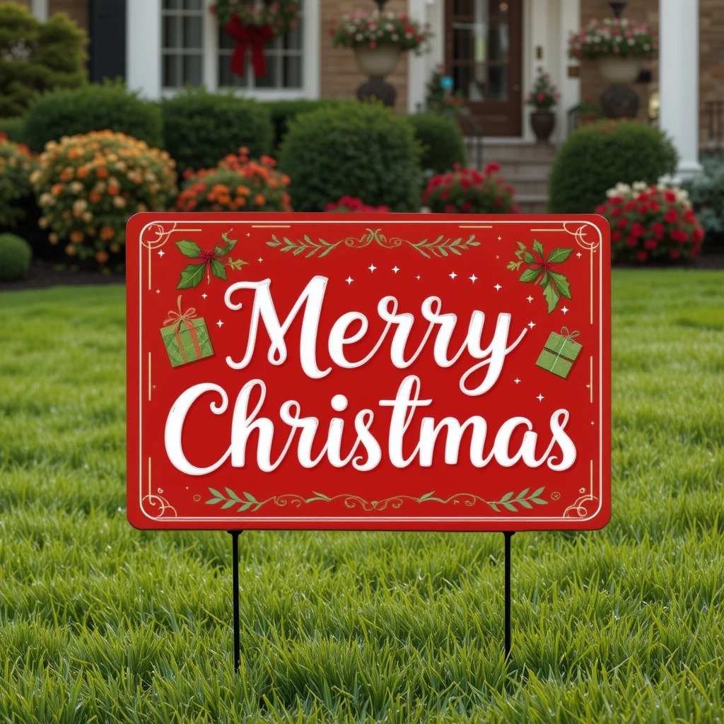 Merry Christmas Sign | Banners.com