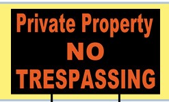 No Trespassing Sign | Banners.com