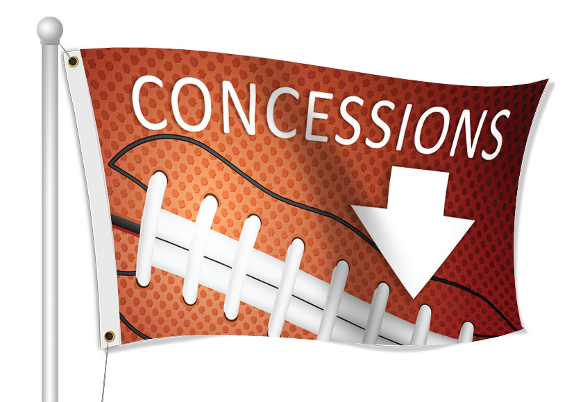 Custom Concession stand flag
