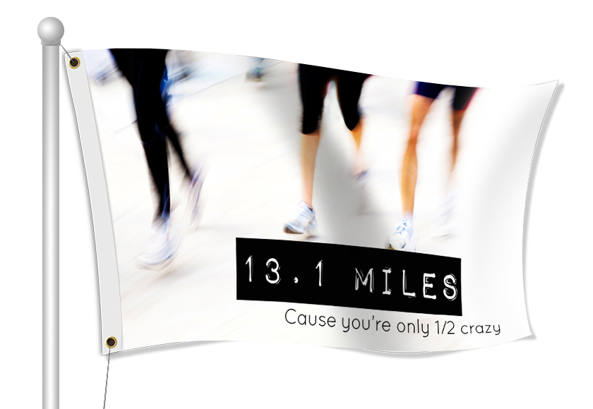 Half marathon Flag | Banners.com
