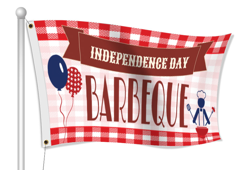 Independence Day Flag Example | Banners.com