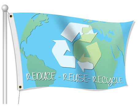 reduce waste flag | Banners.com