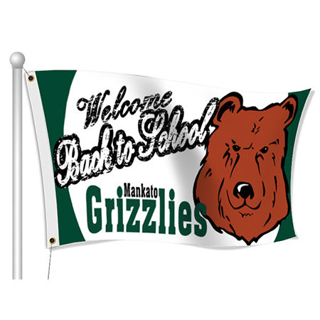 Custom school flag